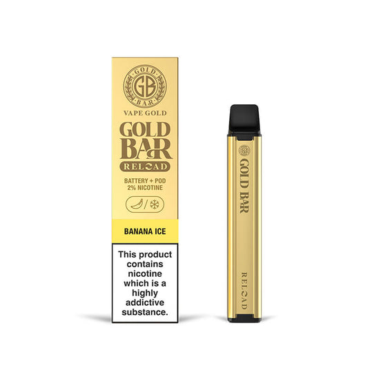 gold bar reload banana ice pod vape kit
