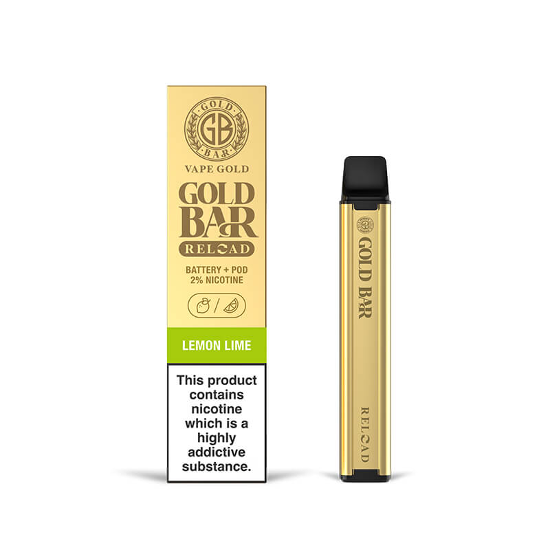 Gold Bar Reload Lemon Lime Flavour Prefilled Pod Kit | Gold Bar UK