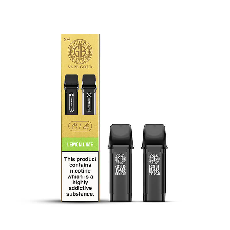 Gold Bar Reload Lemon Lime Prefilled Pods 20mg x 2