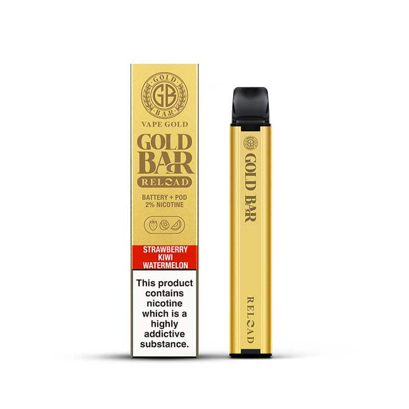 Gold Bar Reload Strawberry Kiwi Watermelon Prefilled Pod Kit | Gold Bar UK Gold Bar Reload Strawberry Kiwi Watermelon Prefilled Pod Kit | Gold Bar UK