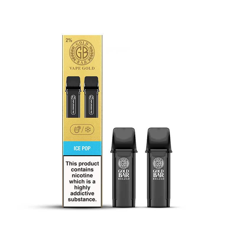 Gold Bar Reload Ice Pop Prefilled Pods 2PK | Gold Bar UK Gold Bar Reload Ice Pop Prefilled Pods 2PK | Gold Bar UK