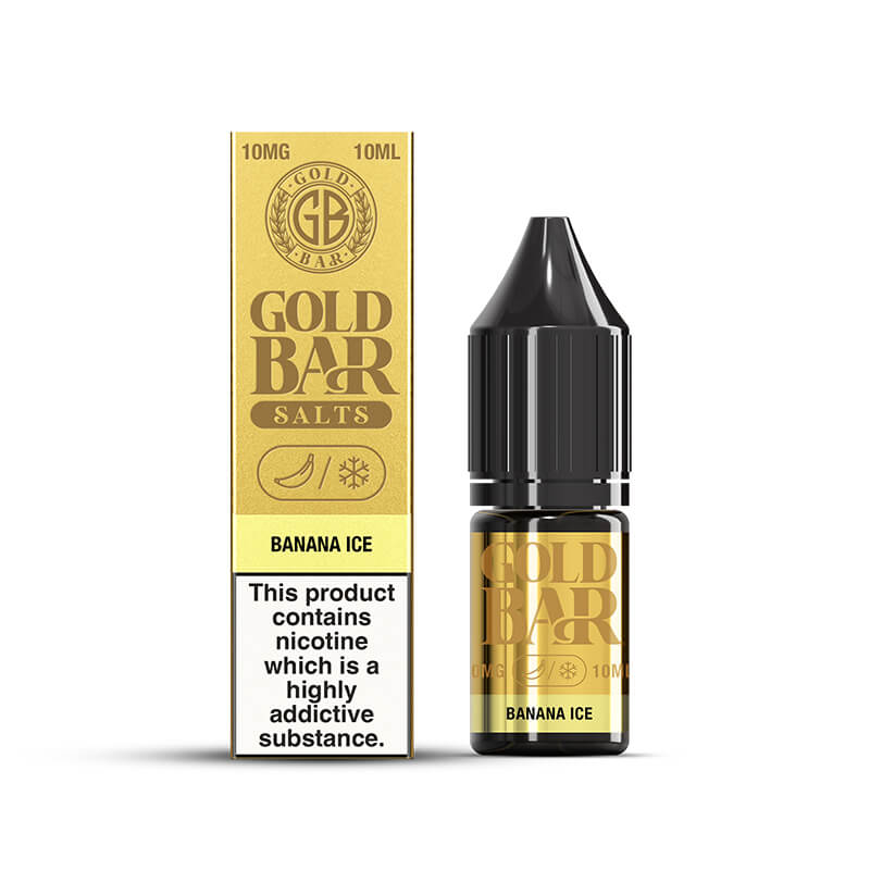 Gold Bar Banana Ice Nic Salt E-liquid | Gold Bar UK