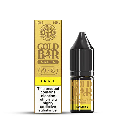 Gold Bar Lemon Ice Nic Salts E-liquid 10ml