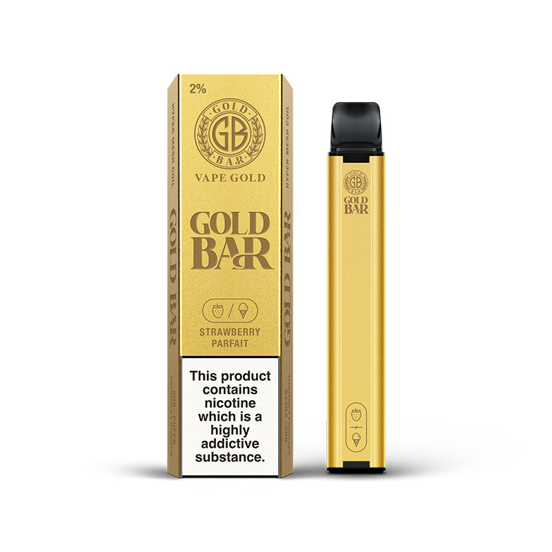 Gold Bar Strawberry Parfait Disposable Vape