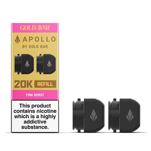 Gold Bar Apollo Pink Burst Prefilled Pods x2