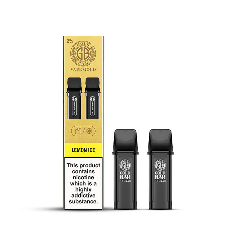 Gold Bar Reload lemon ice pods