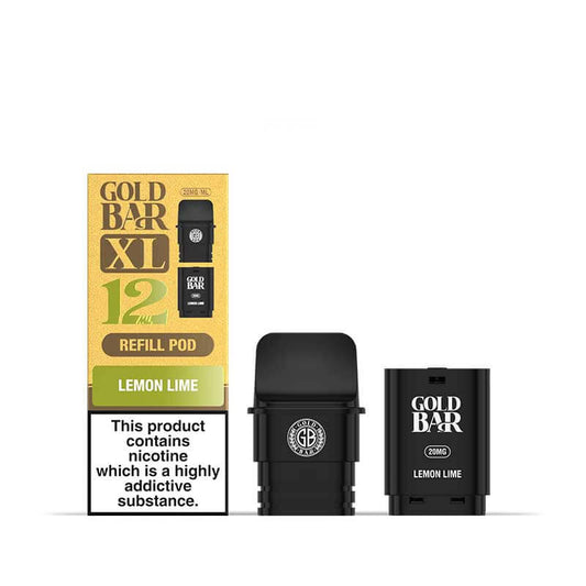 Gold Bar XL Lemon Lime Prefilled Pod & Refill - 20mg