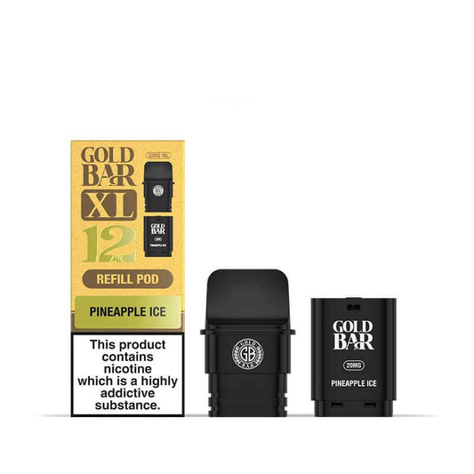 Gold Bar XL Pineapple Ice Prefilled Pod & Refill - 20mg