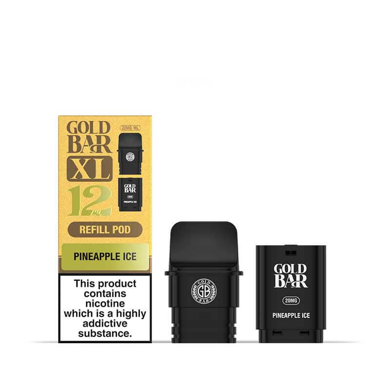 Gold Bar XL Pineapple Ice Prefilled Pod & Refill - 20mg