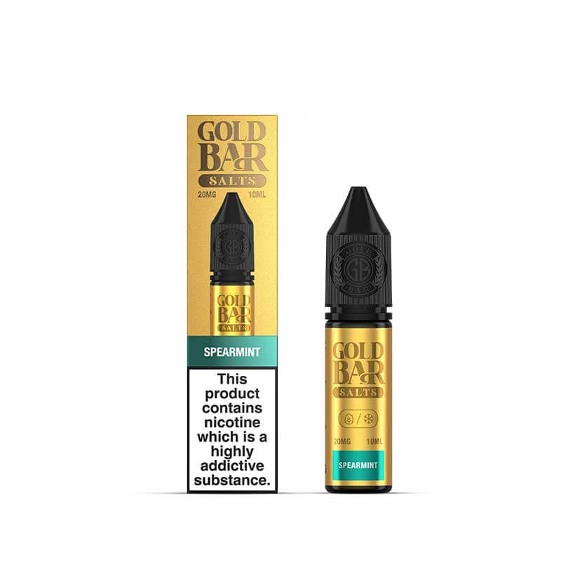 Gold Bar Spearmint Nic Salts E-liquid 10ml