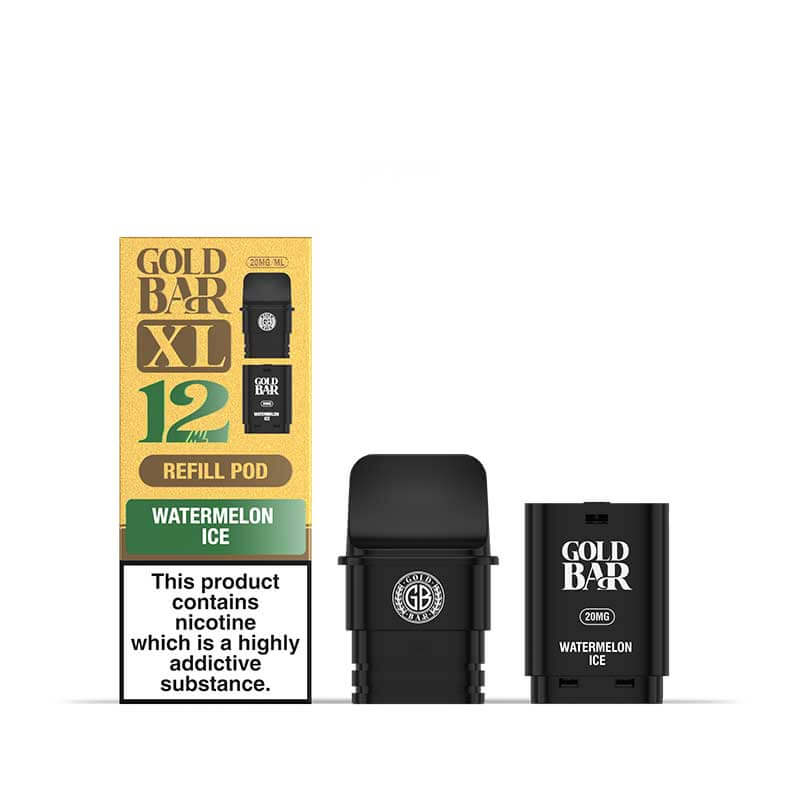Gold Bar XL Watermelon Ice Prefilled Pod & Refill - 20mg