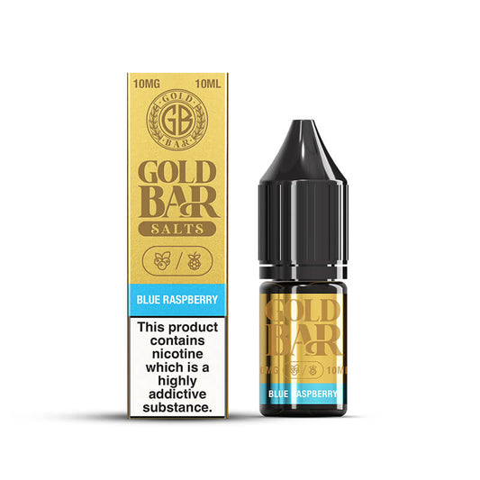 Gold Bar Blue Raspberry Nic Salts E-liquid 10ml