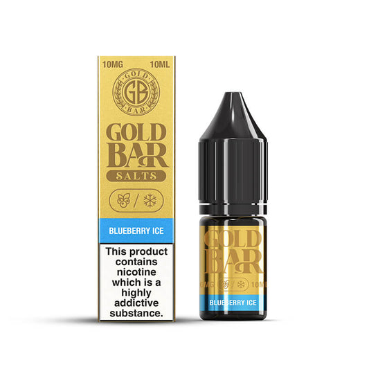 Gold Bar Blueberry Ice Nic Salts E-liquid 10ml