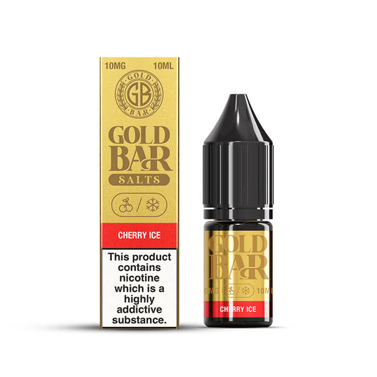 Gold Bar Cherry Ice Nic Salts E-liquid 10ml