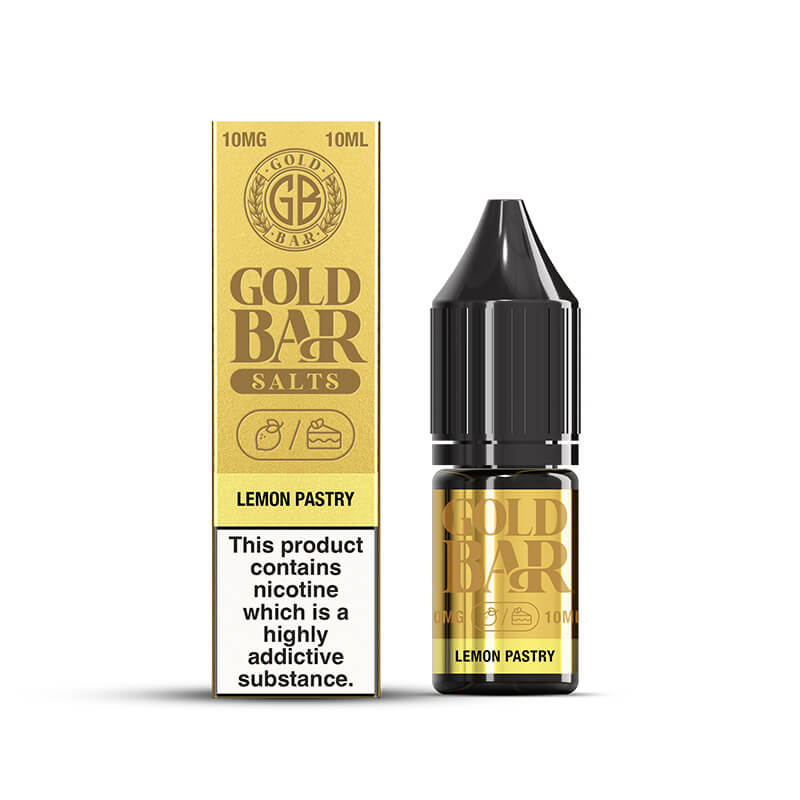 Gold Bar Lemon Pastry Nic Salts E-liquid 10ml