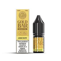 Gold Bar Lemon Pastry Nic Salts E-liquid 10ml