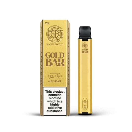 gold bar aloe grape disposable vape